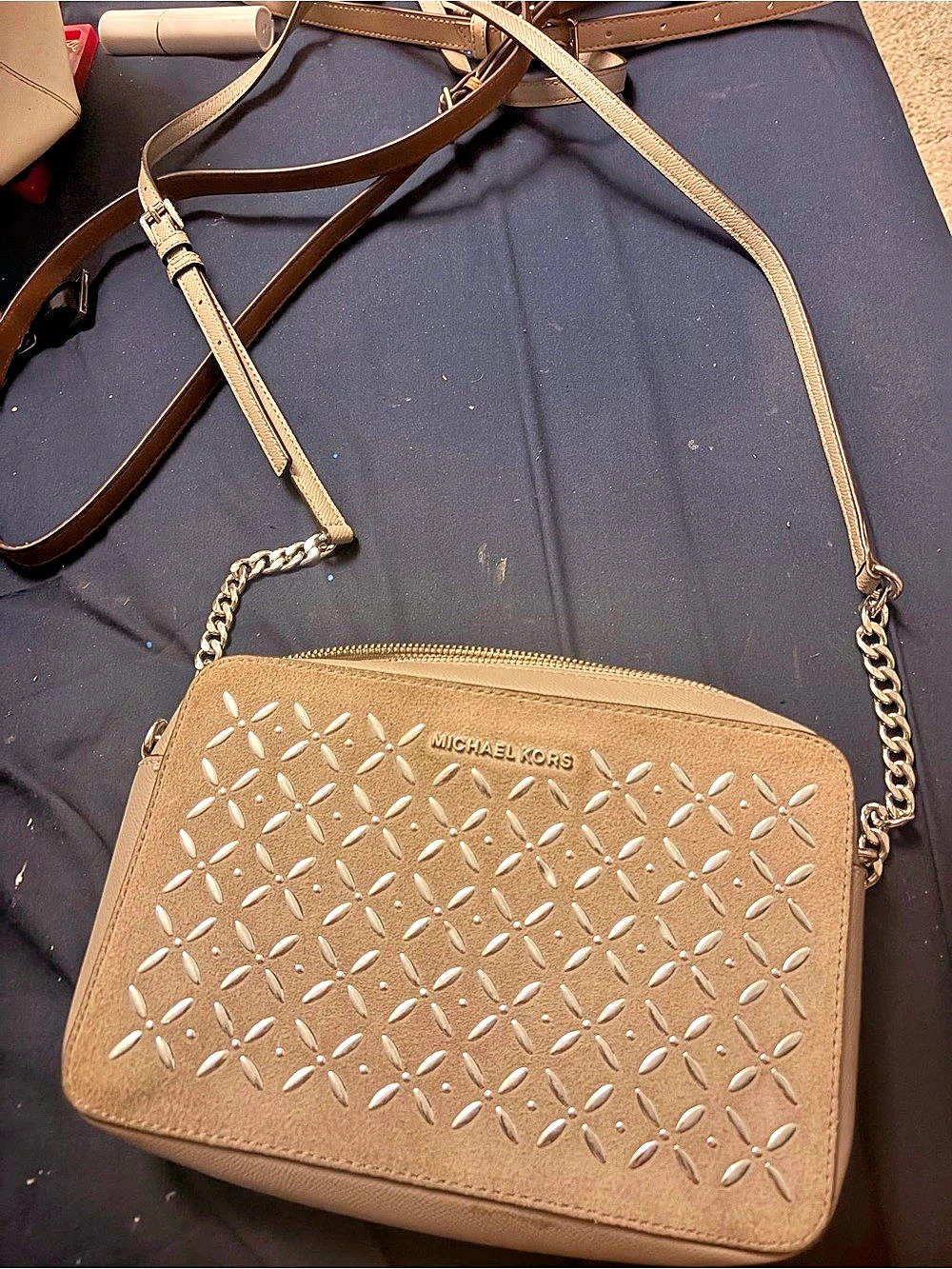 Michael Kors Geometric Crossbody Bag in Brown